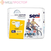 Трусы впитывающие для взрослых Seni Active NORMAL №10 ,размер XL 